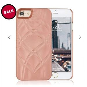 Casely Rose Gold Mirror & Wallet Flip Case for iPhone X